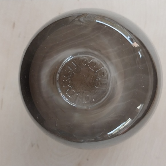 Glassybaby "Hero" Glass Candle Votive Holder Fall Brown Cognac Amber With Yellow - Picture 8 of 11